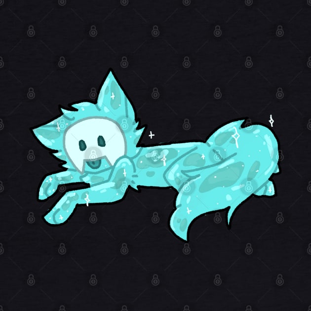 Slime pup (Laying) by WillowTheCat-